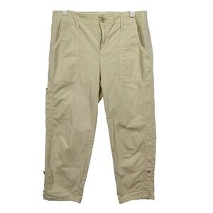 Sanctuary Standard Surplus Cargo Capris Pants Beige Womens Size 28